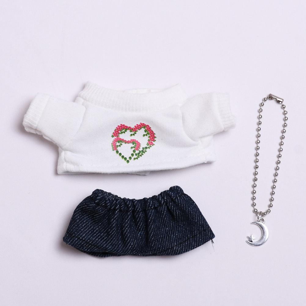 For 17cm Labubu Doll Clothes Fashion Clothes Hoodies Doll Clothes Color Match Hoodies Dolls Accessories Cute Decoration Little Cloths