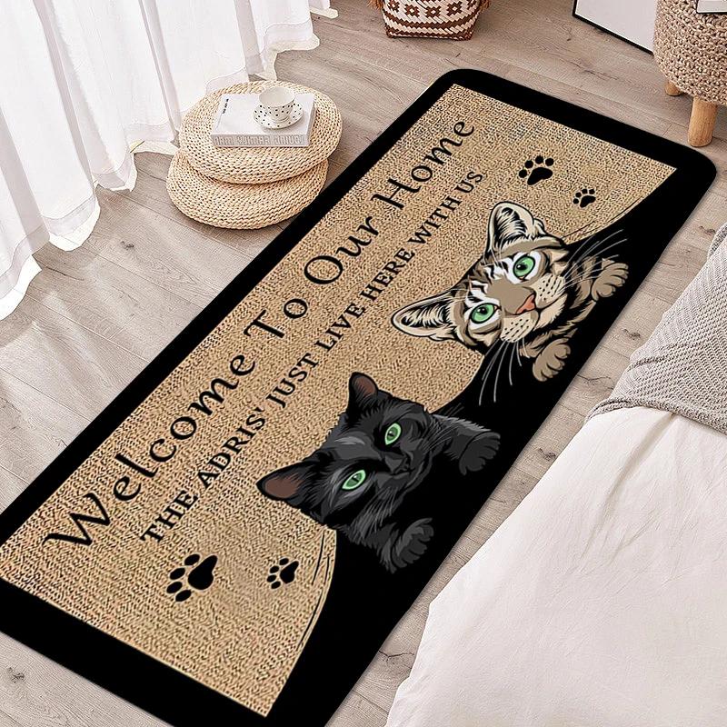 Carpet for Bedroom Lovely Pet Foot Mat Cat Dog Entrance Doormat Living Room Hallway Bathroom Rug Kitchen Accessories