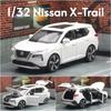 APU1  1/32 Nissan X-Trail SUV Miniature Diecast Toy Car Model Sound & Light Doors Openable Educational Collection Gift For Boy Kid