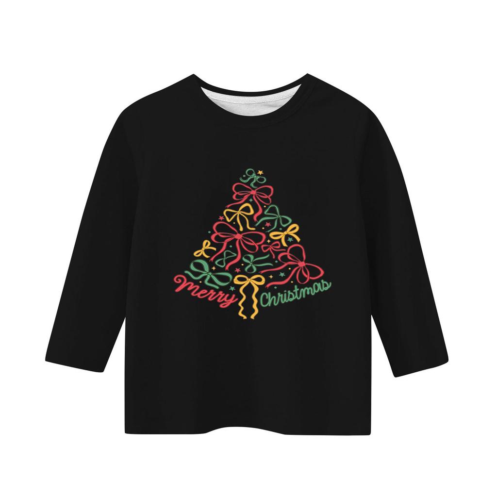 Children's 3/4 Sleeve Independence Day Printed Round Neck Casual T-shirt