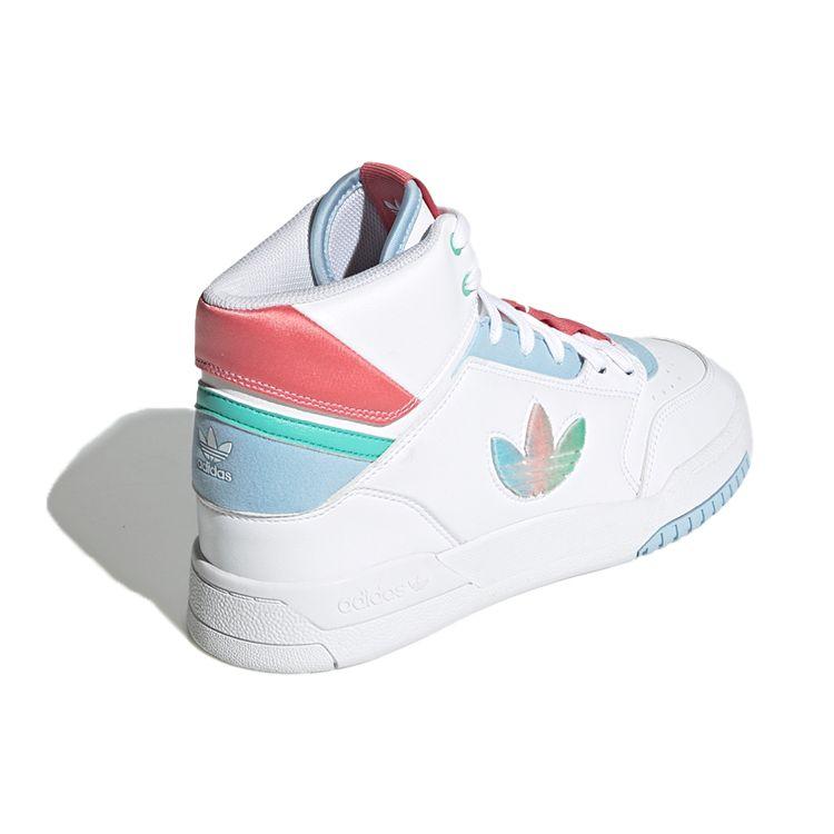Adidas Originals Drop Step XL XLT Retro Casual Lightweight Breathable Durable High-Top Skate Shoes Women Sneakers White Blue Pink GZ2795