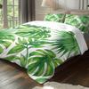 Bedding Three-Piece Set Plant Green Leaf Digital Printing Quilt Cover Pillowcase Polished Cloth Home Textile Kit