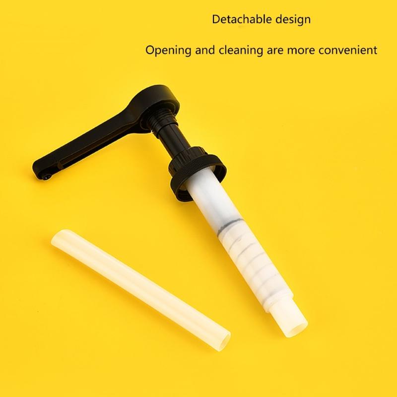 Set of 3/2 Hand Press Quantitative Pump Convenient Sauces Dispensers Practical Syrups Pump Liquid Dispensers Pump