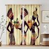 2pcs   Curtains&Window Treatment Elegant African Woman Machine Washable (without Rod) Stuff Clearance for Various Room Types