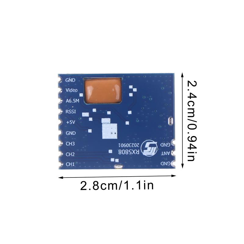 Rx5808 Receiver Module Wireless Audio Video Receiver Module 4.9G Spi Control For Fpv Systems Rc Helicopter Bandwidth