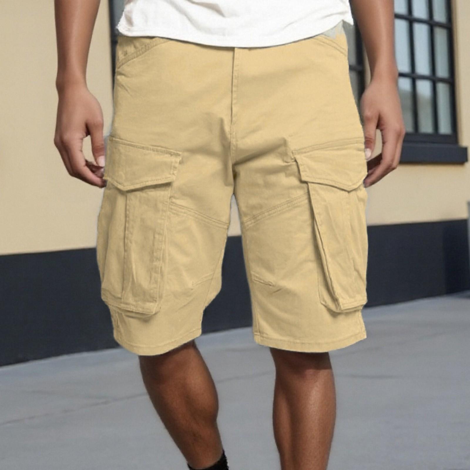

Мужские повседневные комбинезоны, свободные летние шорты для активного отдыха за пять центов XXL хаки