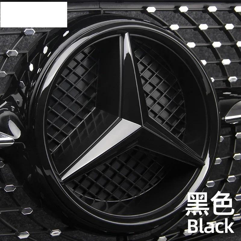 2025 New For Mercedes Benz Hollow Out Grids ABS Front Grille Car Emblem 3D Star Badge for Mercedes Benz W204 W205 W213 X253 W166
