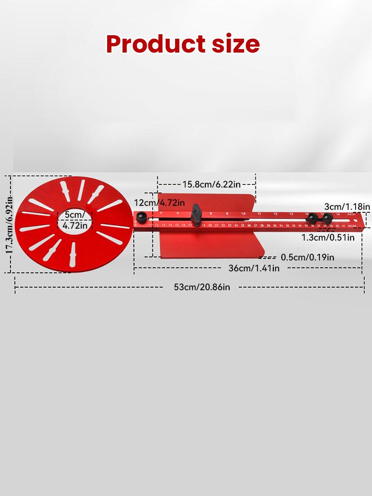 Engraving Machine Cutting Circular Guide Bracket Base Woodworking Universal Milling Groove Bracket Base Router Circle Cutter Jig