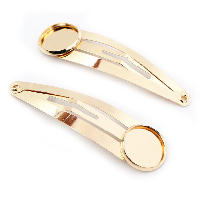 12mm 20mm 10pcs High Quality Classic 8 Colors Plated Copper Material Hairpin Hair Clips Hairpin Base Setting Cabochon Cameo base