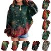 Sweatshirts For Teen Girls Hoodies Long Sleeve Drawstring Pullover Cute Oversized Hoodie Christmas Day