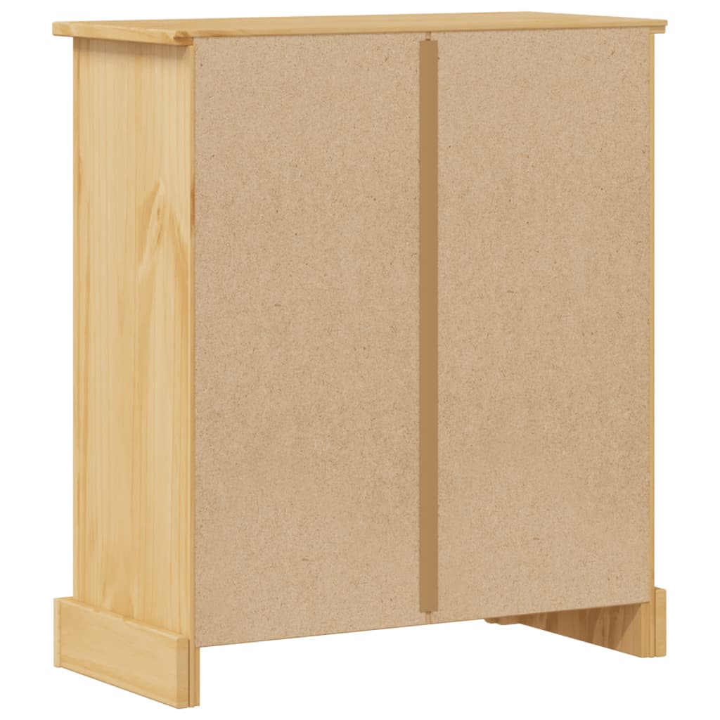 Vidaxl Szafka Łazienkowa Corona, 70X33X80 Cm, Lite Drewno Sosnowe