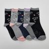 Arnold Palmer Floral Non-Slip Women's Mid-Length Socks 5 Pairs