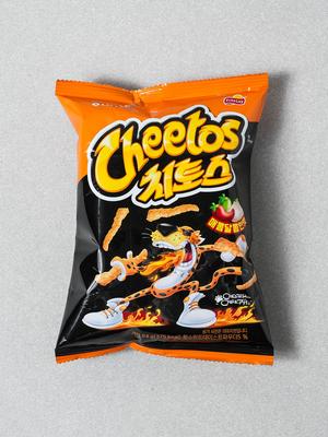 Lotte Cheetos Spicy Sweet Flavor Bagged Snack, 64g