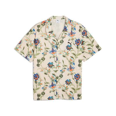 Aop Ss25 Floral Lifestyle Series Atmungsaktiv Bequem Vielseitig Kurzarmhemd Herrenhemden Off-White 633343-87
