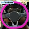 3PCS Silicone Car Steering Wheel Cover Set - Includes Handbrake Rose Red