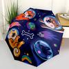 1pc Space Puppies Automatic Open/close Umbrella, 8-Rib Sturdy Structure, Portable Travel Umbrella, Parties, Everyday Use, 06