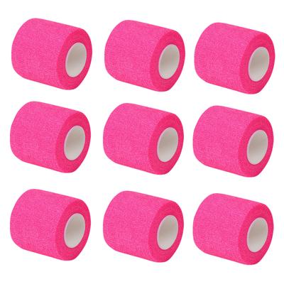 1/6/10Pcs Bright Pink Sport Self Adhesive Elastic Bandage Wrap Tape Elastoplast For Knee Support Pads Finger Ankle Palm