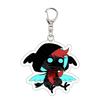 Acrylic Keychain with Character Silhouette Design Durable Material Metal Clasp Suitable for Bag Decoration and Key Holder Accessories