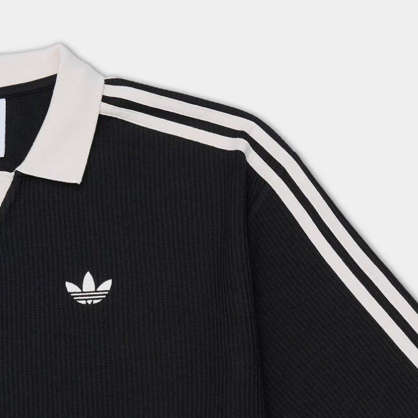Men's Adidas Originals Polo Shirts Unisex Black Moderate Other