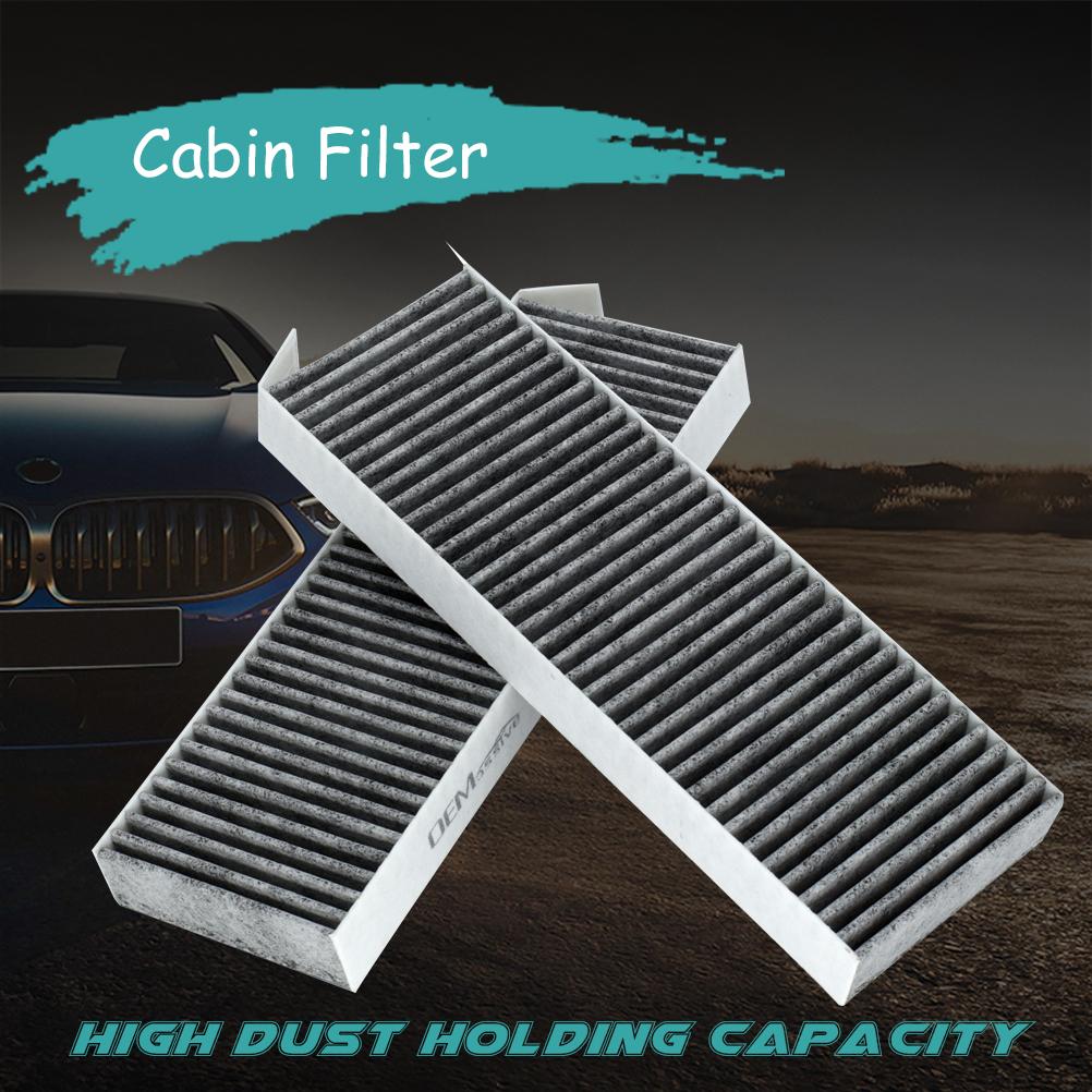 2x For Citroen C4 Grand Picasso Berlingo Peugeot 3008 5008 Partner Car Pollen Cabin Air Conditioning AC Filter 6447XF 1609998980