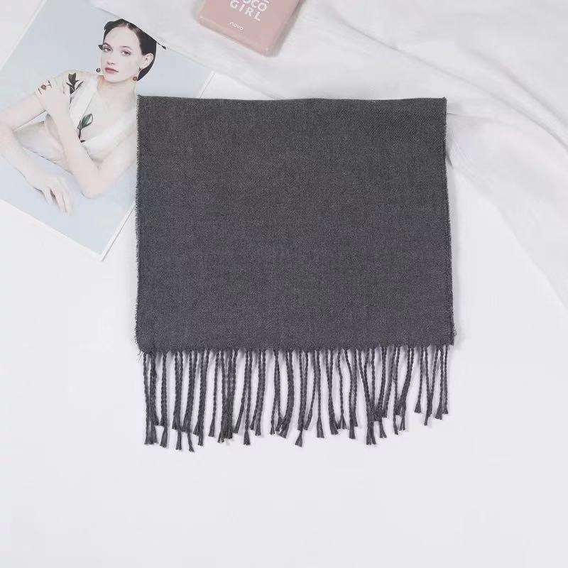 Stylish British Plaid Cashmere-Feel Scarf for Men & Children - Autumn/Winter Warm Shawl & Snood