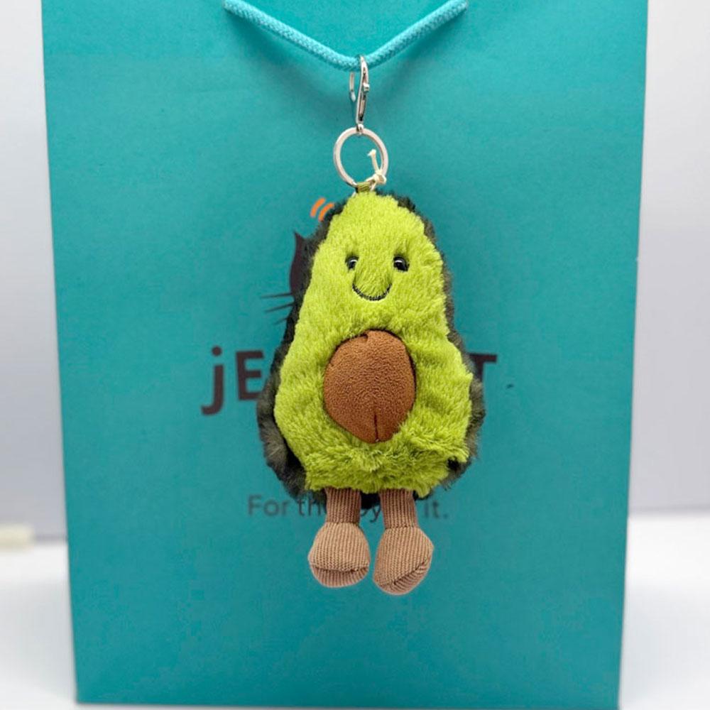 New JC Coffee Bean, Marshmallow, Ladybug, Frog, and Macaron Dessert Keychain & Bag Charm — Plush Toy Gift for Friends