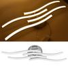 25W 140LED Ceiling Light Wavy Ceiling Lamp for Living Room Bedroom Kitchen Decor AC85‑265V Warm Light