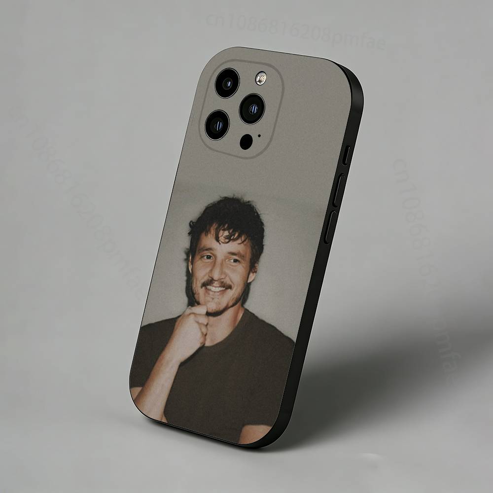 P-Pedro Pascal Phone Case For iPhone 16,15,14,13,12,11 Pro,Max,Plus,X,XS,XR,SE,Mini Transparent Silicone Soft