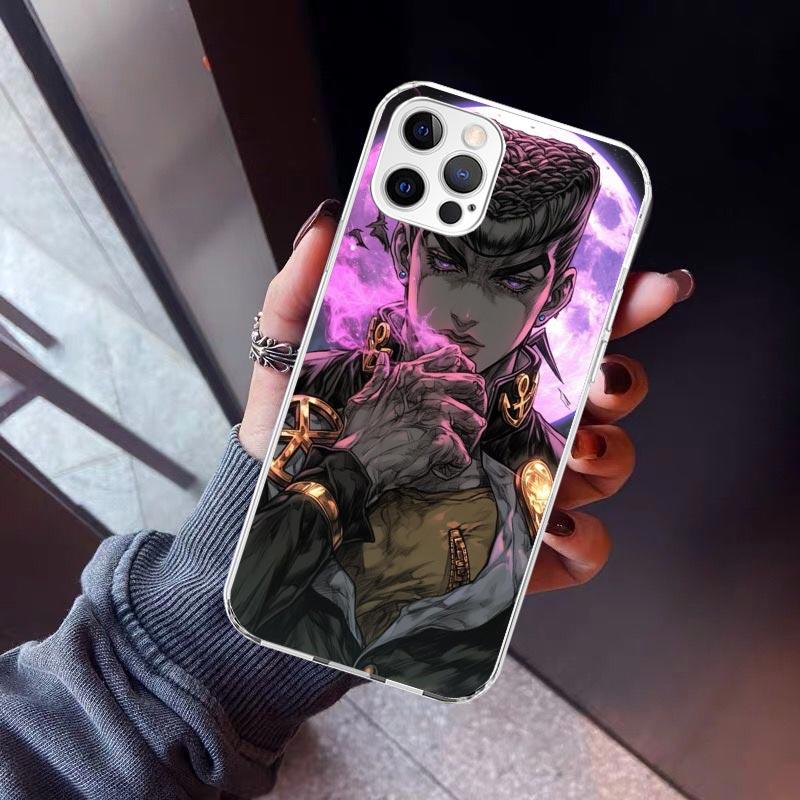 JoJo Adventure Higashikata Josuke Phone Case For iPhone 17 Air 16 15 Pro Max 14 Plus 13 Mini 12 11 Cover 7 8 SE Silicone Shell P
