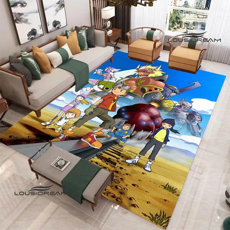 3D Digimon Cartoon Printed Carpet Non-slip Carpet Yoga Mat Carpets for Living Room Area Rug Home Bedroom Decor Birthday Gift