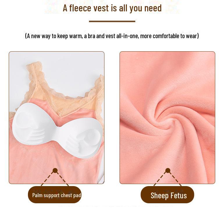 Damski gruby termiczny podkoszulek na ramiączkach z koronki - Rozmiar plus, wzór Misia Wróżki