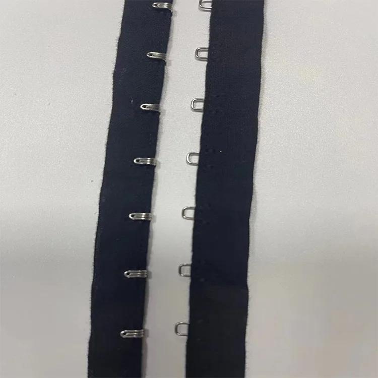 Cloth 3cm 4yards36meter Wide Cotton Fabric Blackwhite Eyes Hook Webbing Buckle Clips For Dress Garment Accessories