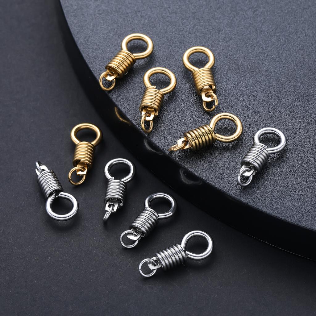 1Pcs/Lot 304 Stainless Steel Metal Spring Ring Buckle Clasps for Handmade DIY Jewelry Necklace Bracelet Making Accessories