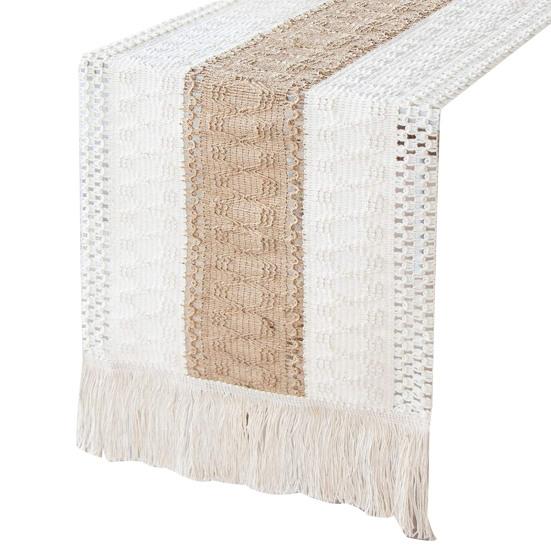 

1-полосная дорожка для стола, богемная термостойкая хлопковая льняная дорожка для свадебного банкета с M