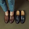 Fashion 2024 New Summer Women Shoes Mules Shoes for Women Outdoor Slippers Women Chunky Heel Cover Toe Slippers Shoes Zapatos De Mujer