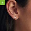 30 Points Mozzarella Diamond Earrings, Elegant And High-End S925 Sterling Silver Earrings Earrings.