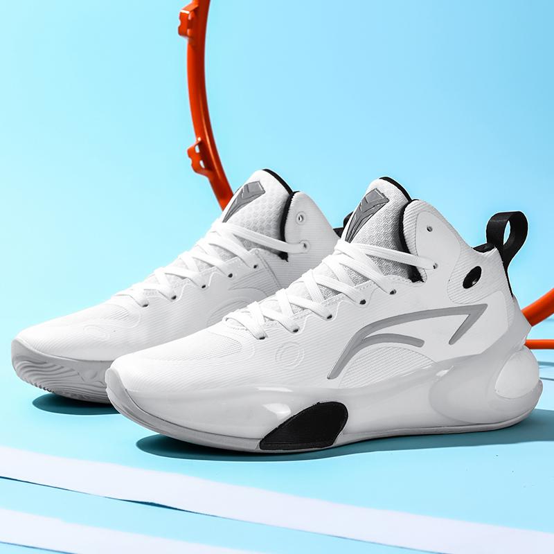 

Баскетбольные кроссовки унисекс для мужчин с амортизирующей прочной нескользящей подошвой для тренировок на открытом воздухе, спортивные кроссовки для мужчин, женская обувь 36 черный белый