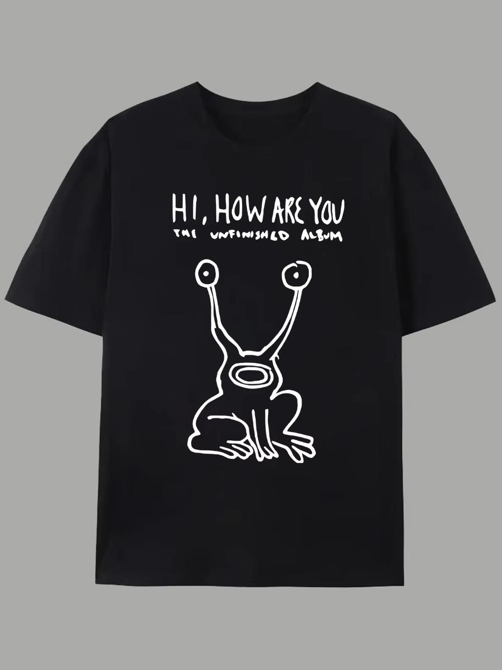 

Men s Women s Casual Summer Short Sleeve T-Shirt with Frog What s Up Graphic Print Round Neck Unisex Tee - Men s Summer Cott... 5XL різнокольоровий