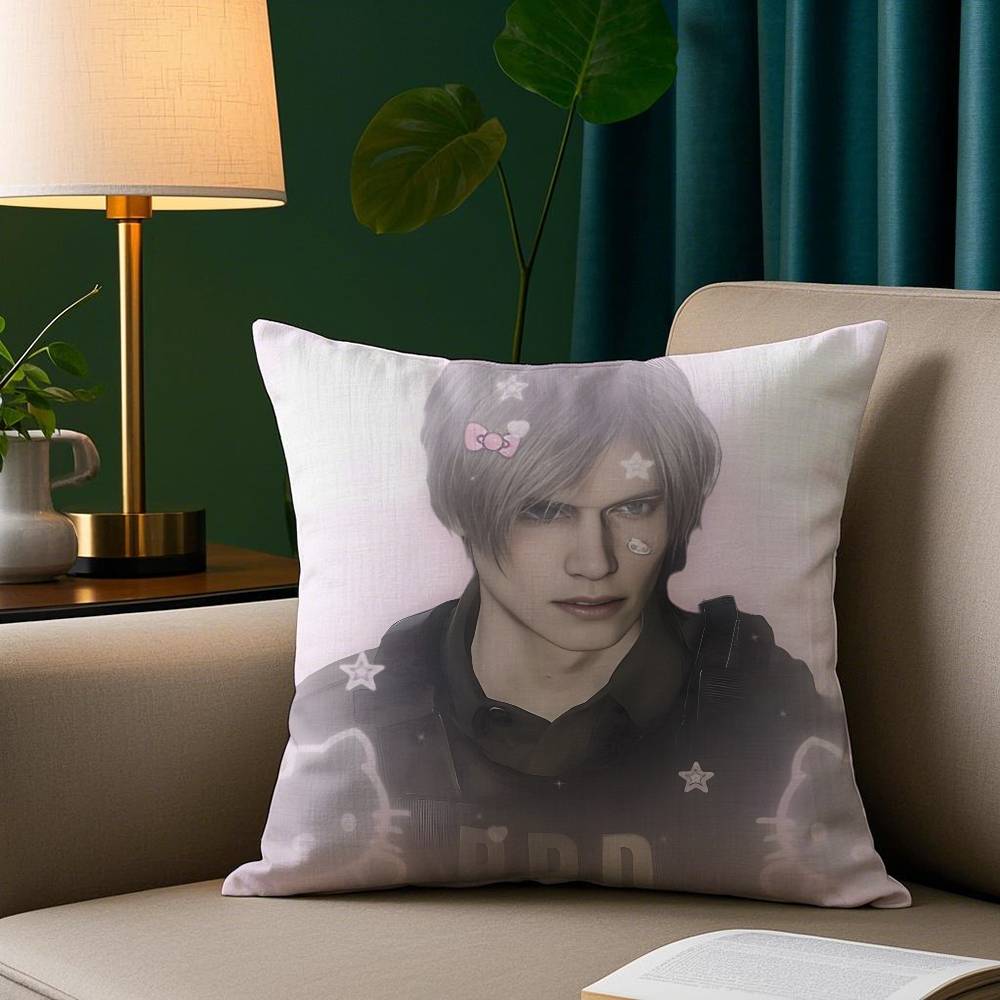 Muscle Leon Kennedy Resident Evil Pillow Set High Quality Material Gaming Gift Essential Super Soft Comfortable Skin Friendly