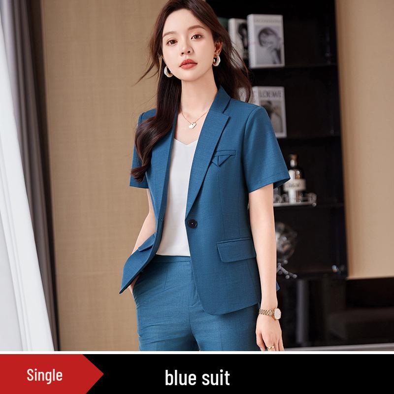 Elegant Women's Slim Fit Business Suit Set for Interviews and Work