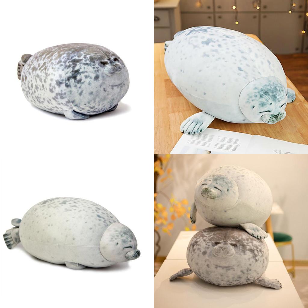 Large Chubby Blob Seal Plush Toy Animal Pillow Pet Soft And Cute Ocean Stuffed Doll Gift