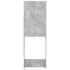 VidaXL Meuble pour machine à laver Gris béton 64x25,5x190 cm 808417