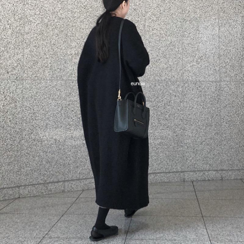 Autumn Winter Loose Casual Knitted Cardigan Long Sweater Jacket New Fashion Elegant Women Simple Office Coats Solid Color Versatile Clothing