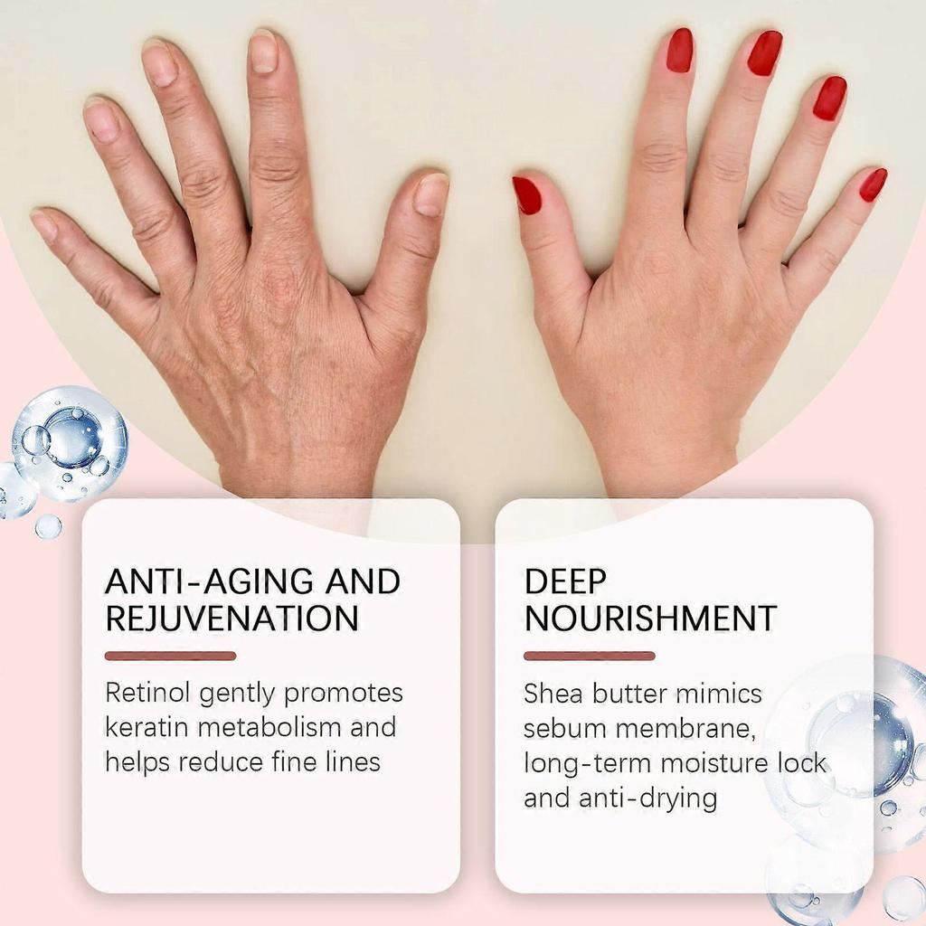 Revitalizing Retinol Hand Cream with Shea Butter & Collagen  Deep Moisturization, Fine Line Reduction, Anti-Aging Hand Care, Long-Lasting Hydration, N