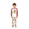 Matching Family Christmas Print Pajama Set with Long Sleeve and Pants for Holiday Loungewear