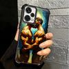 Muscle Man Gay Fitness Soft Phone Case For Xiaomi Redmi Note 14 15 Pro Plus 13 12 11S 11T 5G 10 9S 9 Plating Anti-Fall Fundas