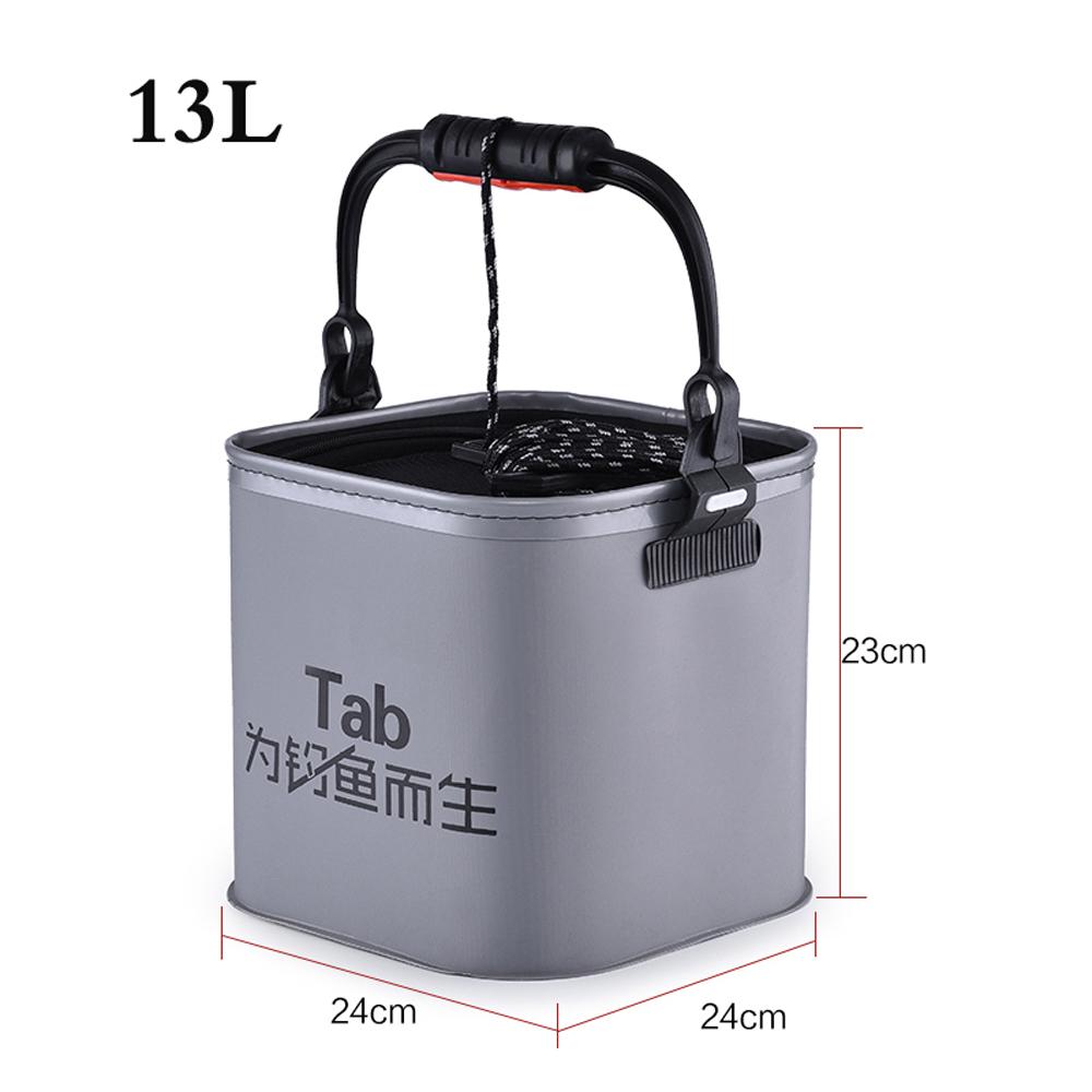 Portable EVA Fishing Bag Collapsible Bucket for Live Fish Box Oxygen Pump Car Camping Water Container Basin Tackle Storage Case