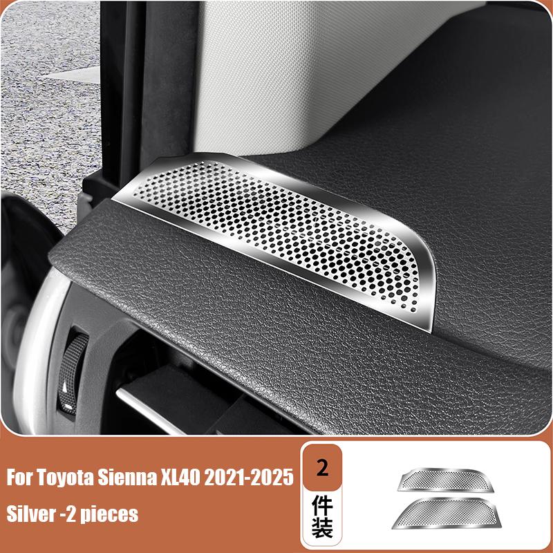 for Toyota Sienna XL40 2024 2025 Protective covers for the air vents on both sides of the car center console dashboard 4801