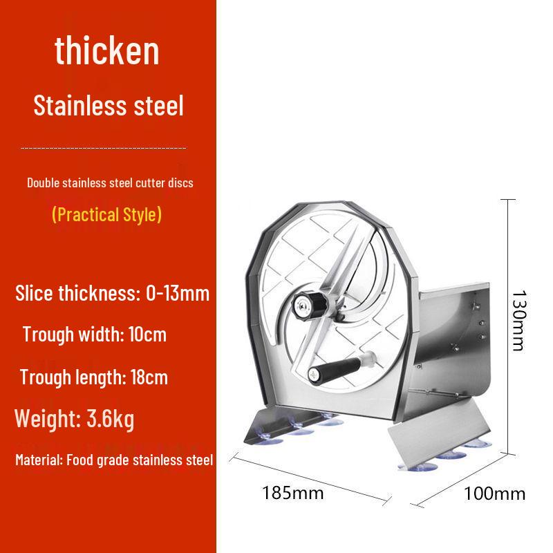 Commercial Multi-functional Stainless Steel Food Slicer