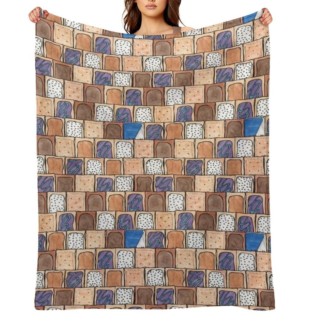 College Diet Throw Blanket Fashion Sofas Extra Large Throw manga Plaid Blankets